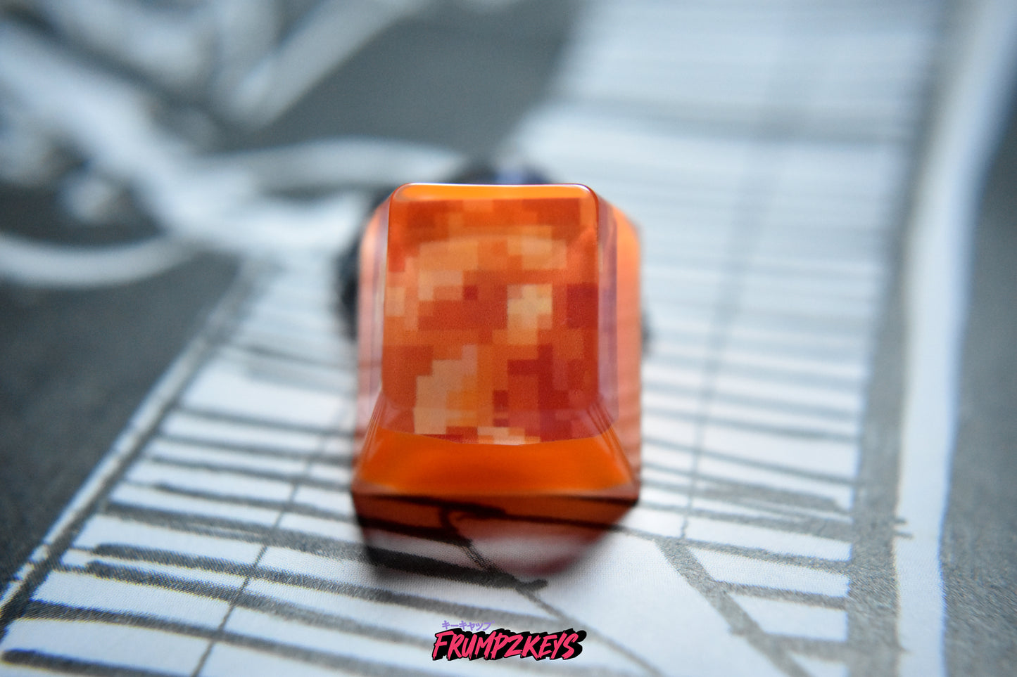 "Touch Lava" Block Game Keycap