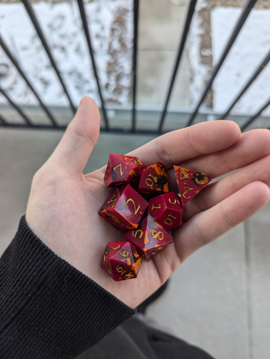 "Lord of Rage" Dice Set